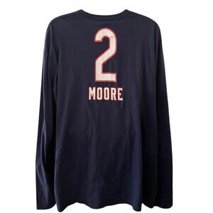 Fanatics Chicago Bears Moore #2 Mens 4XL Blue Orange Long Sleeve Shirt